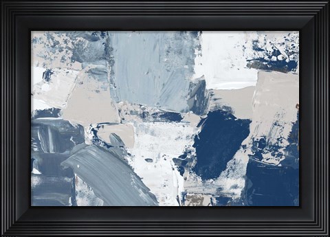 Framed Blue Combo Print