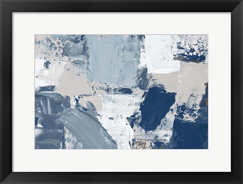 Framed Blue Combo Print