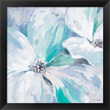 Framed Blue Flower Song I Print
