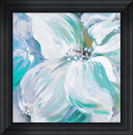 Framed Blue Flower Song II Print