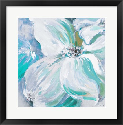 Framed Blue Flower Song II Print