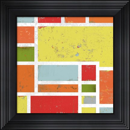 Framed Bright Retro Lofts I Print