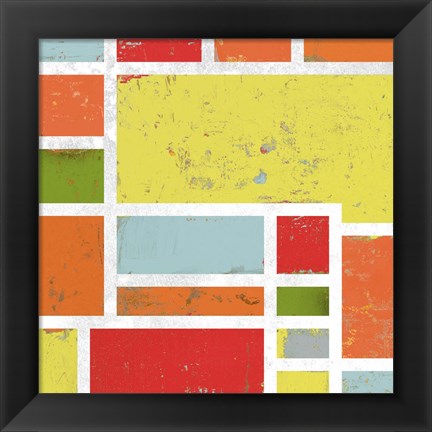 Framed Bright Retro Lofts I Print