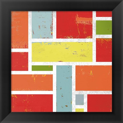 Framed Bright Retro Lofts II Print