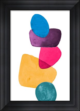 Framed Colorful Head Over Heels Print