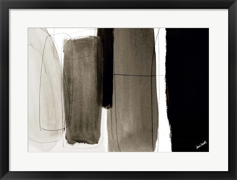 Framed Dark Veil Abstract Print
