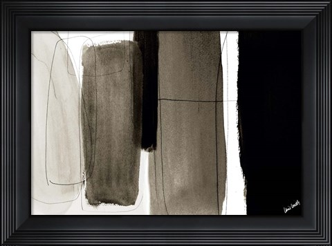 Framed Dark Veil Abstract Print