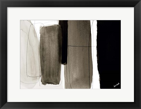 Framed Dark Veil Abstract Print