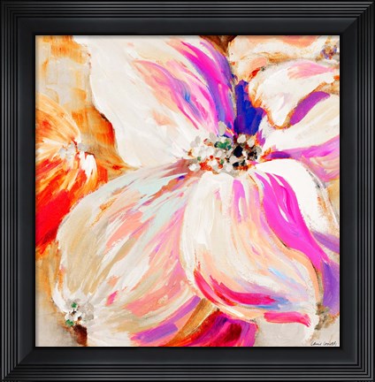 Framed Flower Pop Song II Print