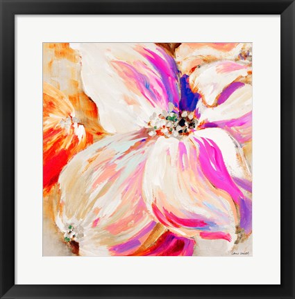 Framed Flower Pop Song II Print