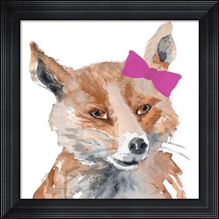 Framed Foxy Lady Square Print