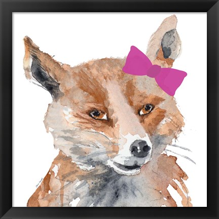 Framed Foxy Lady Square Print