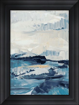 Framed Freedom of the Blue Sea I Print