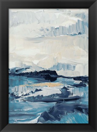 Framed Freedom of the Blue Sea I Print