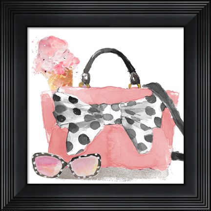 Framed Girl Go Get Your Ice Cream Print
