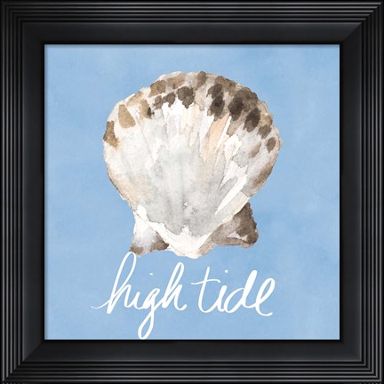 Framed High Tide Shell Print