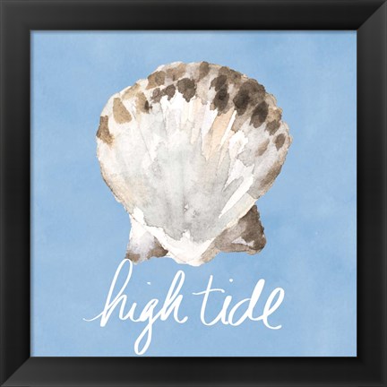 Framed High Tide Shell Print