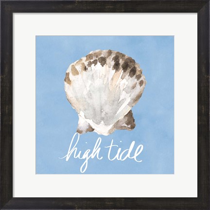 Framed High Tide Shell Print