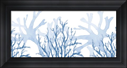 Framed Indigo Coral Coast Print
