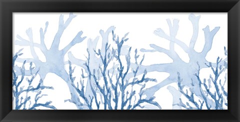 Framed Indigo Coral Coast Print