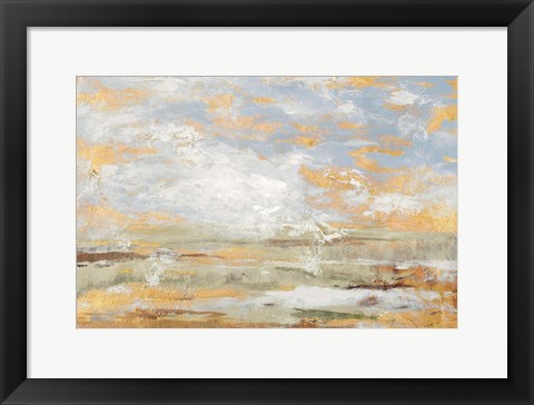 Framed Morning Mood with Gold Print