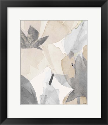 Framed Muted Delicate Floral I Print