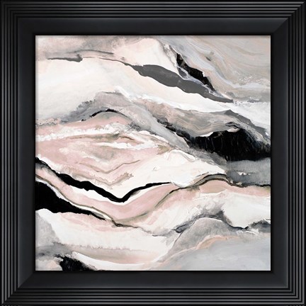 Framed Pink Crystalline Print