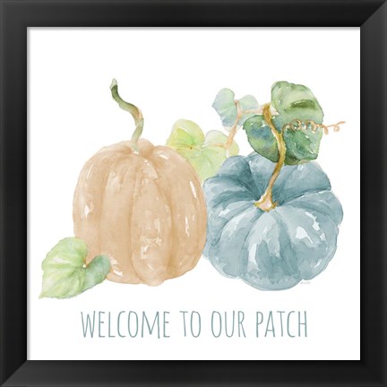 Framed Pumpkin Patch Welcome Print