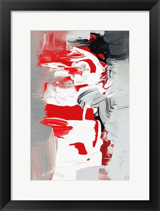 Framed Splash of Red II Print