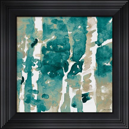 Framed Up To The Teal Northern Skies II Print