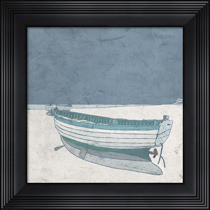 Framed Docked Ashore I Print