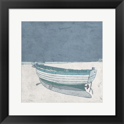 Framed Docked Ashore I Print