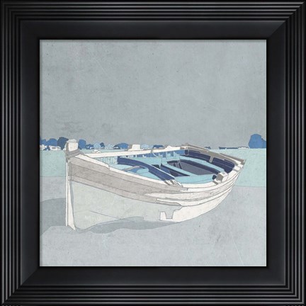 Framed Docked Ashore II Print
