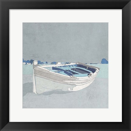 Framed Docked Ashore II Print