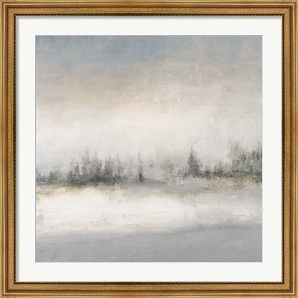 Framed Foggy Winter Day Print