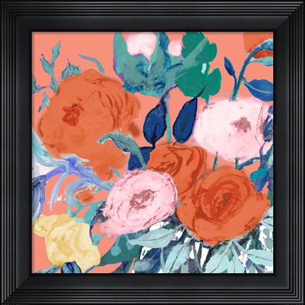 Framed Bright Roses Print