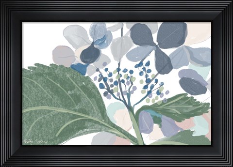 Framed Navy Floral Print