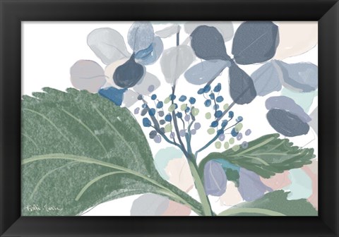 Framed Navy Floral Print