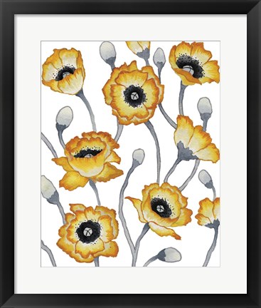 Framed Yellow Peonies Print