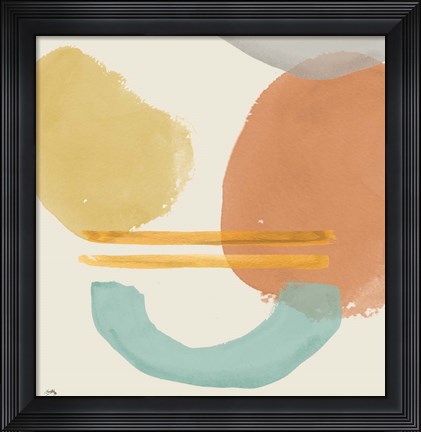 Framed Shapes In Pastels Print