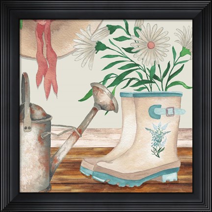 Framed Cottage Scene II Print