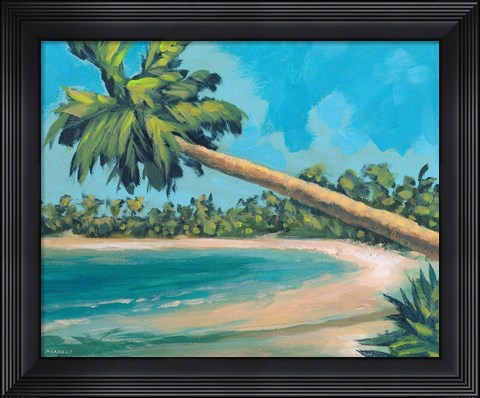 Framed Palm Tree Away Print