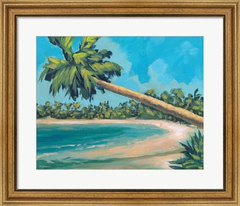 Framed Palm Tree Away Print
