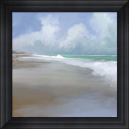 Framed Peaceful Day On The Beach II Print