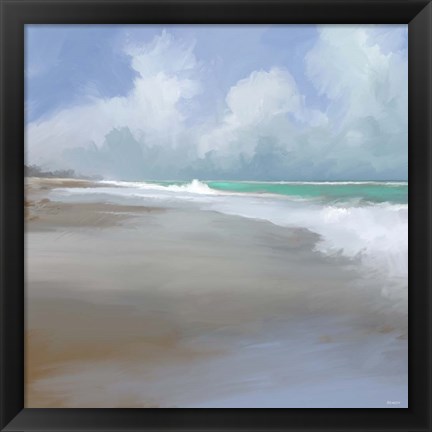 Framed Peaceful Day On The Beach II Print