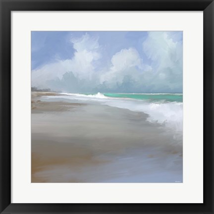 Framed Peaceful Day On The Beach II Print