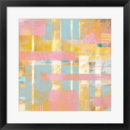 Framed Pastel Pattern Print