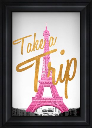 Framed Take A Trip Print