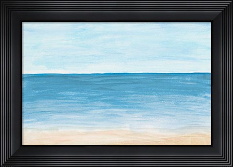 Framed Horizon Against The Sea Print