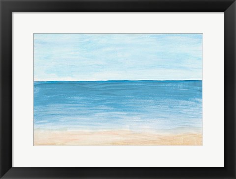 Framed Horizon Against The Sea Print